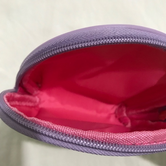 Coin Purse Cosmetic Sparkly Purple Pink Pouch Bag - Picture 4 of 5